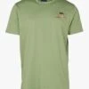 Gant ARCHIVE SHIELD EMB SS T-SHIRT - Green Regular-fit Embroidered Cotton T-shirt With Round Neck