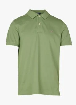 Gant Green Regular-fit Cotton Piqué Polo Shirt