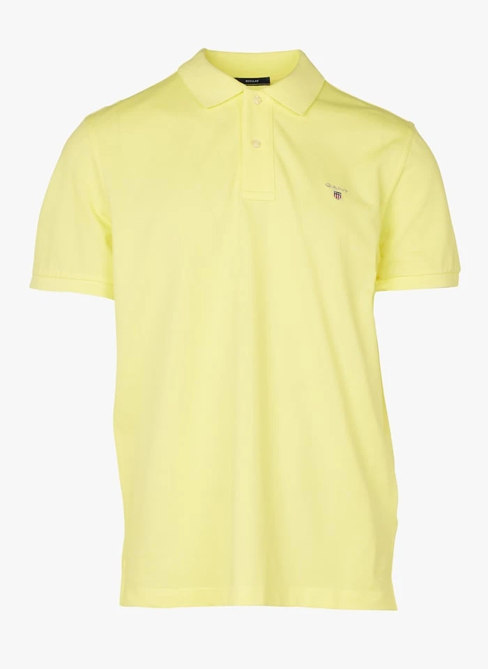 Gant Yellow Regular-fit Cotton Piqué Polo Shirt 1 Gant Yellow Regular-fit Cotton Piqué Polo Shirt