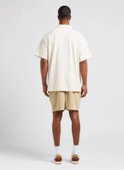 ADIDAS White Loose-fit Cotton Polo Shirt -Deals Mode Modee Store 4081641