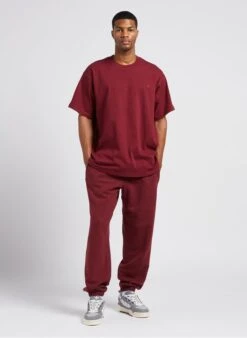ADIDAS Red Cotton Joggers -Deals Mode Modee Store 4081767
