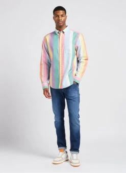 Gant Multicolored Regular-fit Striped Cotton Shirt -Deals Mode Modee Store 4081882