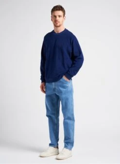 JABALI ALGO - Faded Jeans Straight-leg Cotton Jeans -Deals Mode Modee Store 4081923