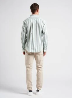 Gant Green Regular-fit Striped Cotton Polo Shirt -Deals Mode Modee Store 4082016