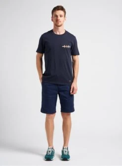 Faguo ARCY - Blue Regular-fit Embroidered Cotton T-shirt With Round Neck 8 Faguo ARCY - Blue Regular-fit Embroidered Cotton T-shirt With Round Neck -Deals Mode Modee Store 4082077