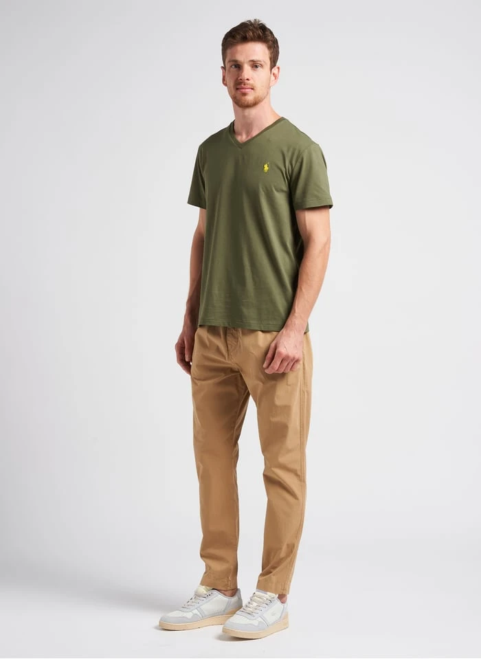 PAUL SMITH Brown Cotton Chino Pants With Drawcord 4 PAUL SMITH Brown Cotton Chino Pants With Drawcord - Image 4