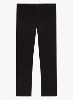 CHEVIGNON DUCK - Black Slim-fit Organic Cotton Chinos