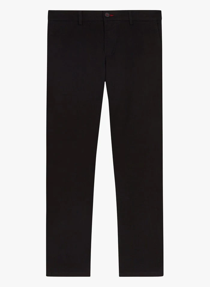 CHEVIGNON DUCK - Black Slim-fit Organic Cotton Chinos 1 CHEVIGNON DUCK - Black Slim-fit Organic Cotton Chinos