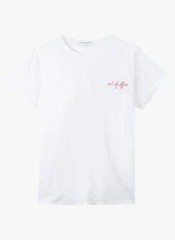 Maison Labiche POITOU OUT OF OFFICE - White Organic Cotton T-shirt