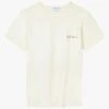 Maison Labiche POITOU TUTTO BENE - Yellow Embroidered Organic Cotton T-shirt