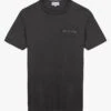 Maison Labiche POPINCOURT ART DE VIVRE - Black Embroidered Organic Cotton T-shirt