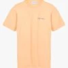 Maison Labiche POPINCOURT GOOD VIBES - Orange Embroidered Organic Cotton T-shirt