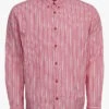 ESPRIT Pink Straight-cut Cotton-blend Shirt