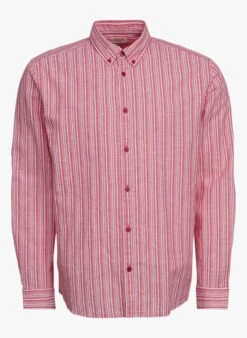 ESPRIT Pink Straight-cut Cotton-blend Shirt