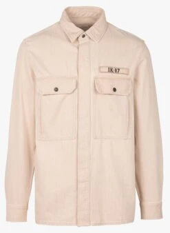 Ikks Beige Cotton Overshirt