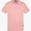 Schott PSDEVON - Pink Regular-fit Cotton Piqué Polo Shirt