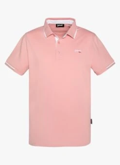 Schott PSDEVON - Pink Regular-fit Cotton Piqué Polo Shirt