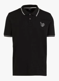 PAUL SMITH Black Regular-fit Stretch Cotton Polo Shirt