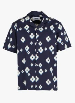 Minimum JOLE - Blue Printed Cotton Shirt