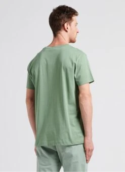 Gant ARCHIVE SHIELD EMB SS T-SHIRT - Green Regular-fit Embroidered Cotton T-shirt With Round Neck -Deals Mode Modee Store 4104266