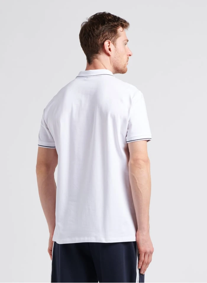 Armani Exchange White Cotton Jersey Polo Shirt 3 Armani Exchange White Cotton Jersey Polo Shirt - Image 3