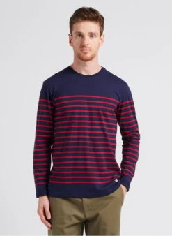 Armor-Lux Multicolored Slim-fit Light Cotton Jersey Breton Top With Round Neck -Deals Mode Modee Store 4104420
