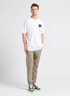 Samsoe Samsoe SMITHY - Beige Fluid Sports Pants With Elasticated Waist -Deals Mode Modee Store 4104442