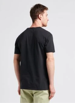 Maison Labiche POPINCOURT ART DE VIVRE - Black Embroidered Organic Cotton T-shirt -Deals Mode Modee Store 4104475
