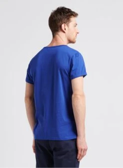 Maison Labiche POITOU AMOUR - Blue Embroidered Organic Cotton T-shirt -Deals Mode Modee Store 4104513