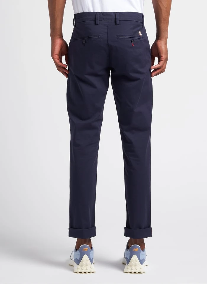 CHEVIGNON DUCK - Blue Slim-fit Organic Cotton Chinos 3 CHEVIGNON DUCK - Blue Slim-fit Organic Cotton Chinos - Image 3