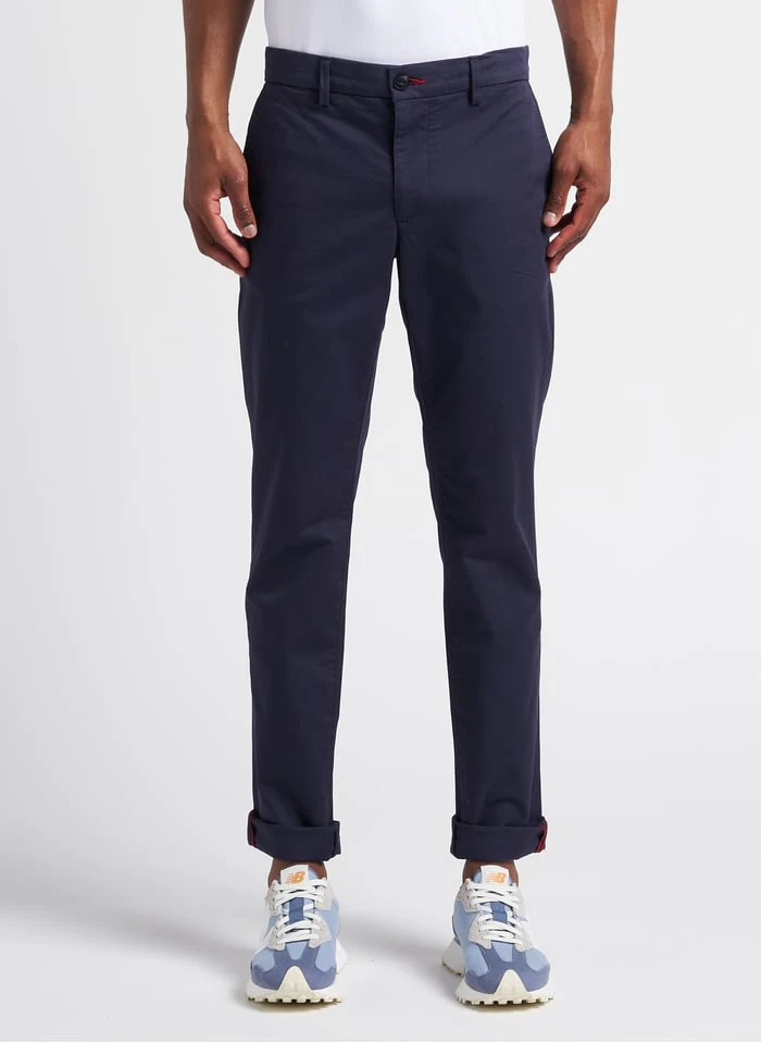 CHEVIGNON DUCK - Blue Slim-fit Organic Cotton Chinos 2 CHEVIGNON DUCK - Blue Slim-fit Organic Cotton Chinos - Image 2