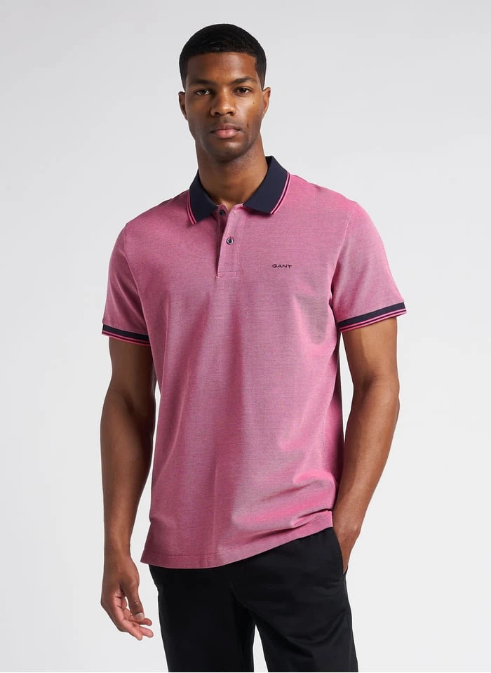 Gant Pink Regular-fit Embroidered Cotton Piqué Polo Shirt 2 Gant Pink Regular-fit Embroidered Cotton Piqué Polo Shirt - Image 2