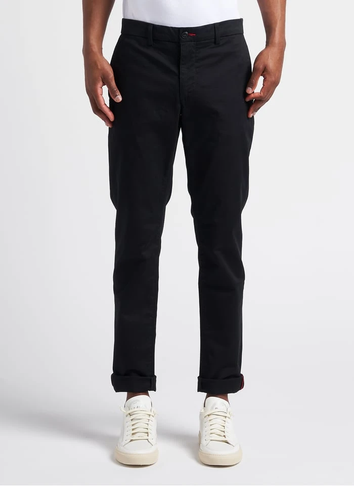 CHEVIGNON DUCK - Black Slim-fit Organic Cotton Chinos 2 CHEVIGNON DUCK - Black Slim-fit Organic Cotton Chinos - Image 2