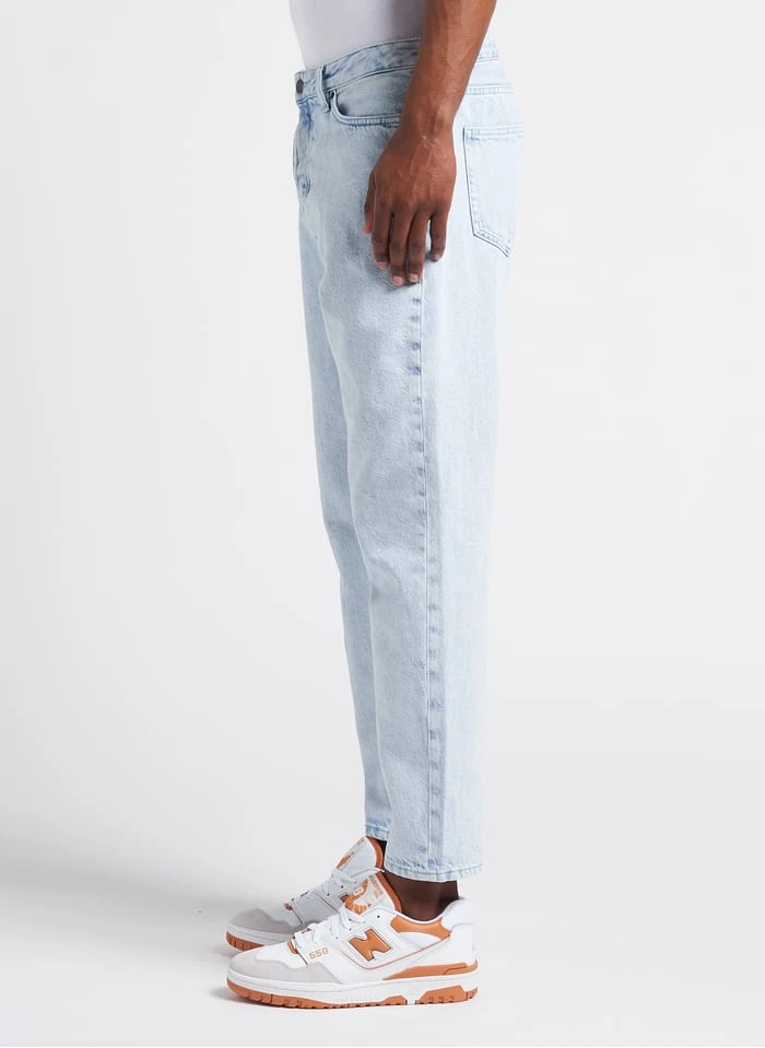 American Vintage JOYBIRD - Blue Straight-leg Faded Cotton Denim Jeans 4 American Vintage JOYBIRD - Blue Straight-leg Faded Cotton Denim Jeans - Image 4