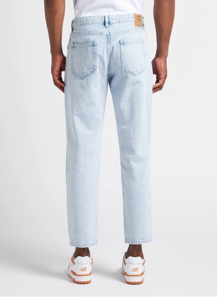 American Vintage JOYBIRD - Blue Straight-leg Faded Cotton Denim Jeans 3 American Vintage JOYBIRD - Blue Straight-leg Faded Cotton Denim Jeans - Image 3