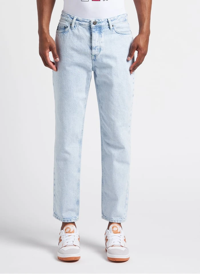 American Vintage JOYBIRD - Blue Straight-leg Faded Cotton Denim Jeans 2 American Vintage JOYBIRD - Blue Straight-leg Faded Cotton Denim Jeans - Image 2