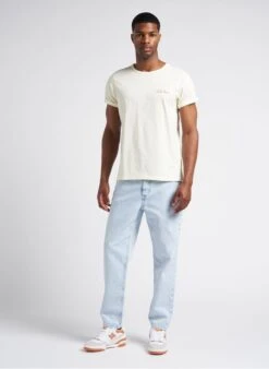 Maison Labiche POITOU TUTTO BENE - Yellow Embroidered Organic Cotton T-shirt -Deals Mode Modee Store 4104925