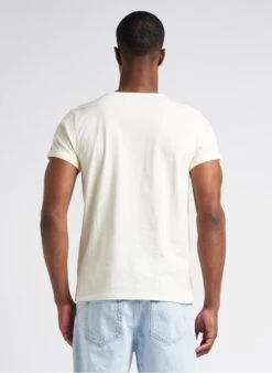 Maison Labiche POITOU TUTTO BENE - Yellow Embroidered Organic Cotton T-shirt -Deals Mode Modee Store 4104926