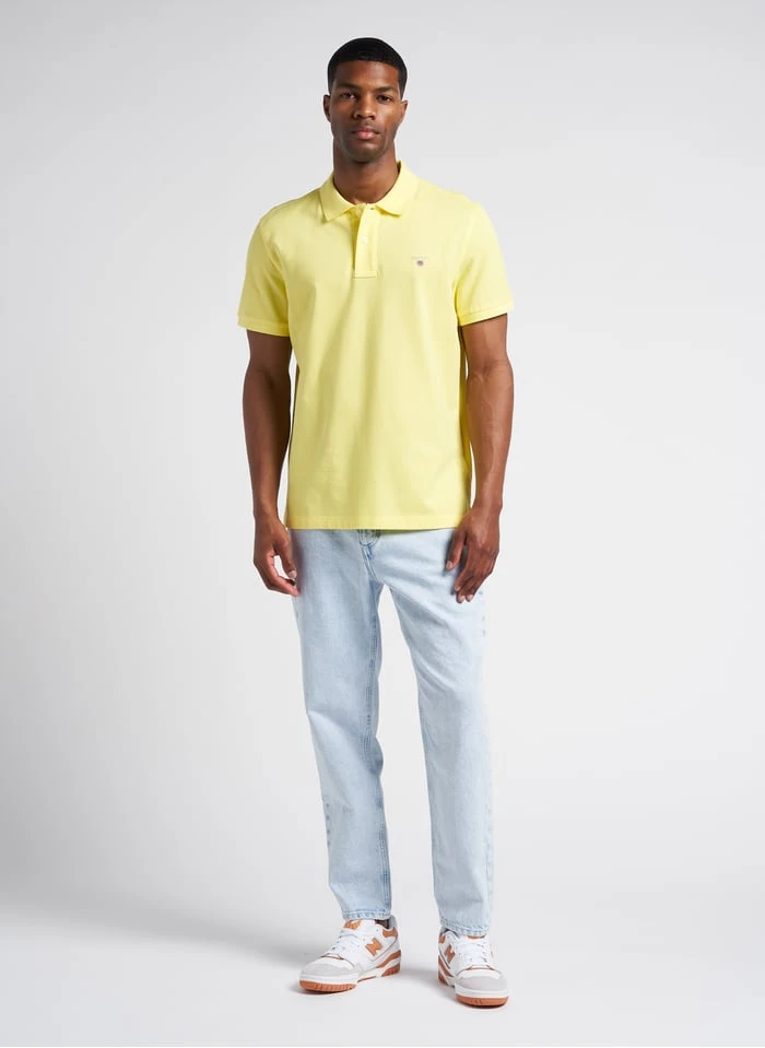 Gant Yellow Regular-fit Cotton Piqué Polo Shirt 4 Gant Yellow Regular-fit Cotton Piqué Polo Shirt - Image 4