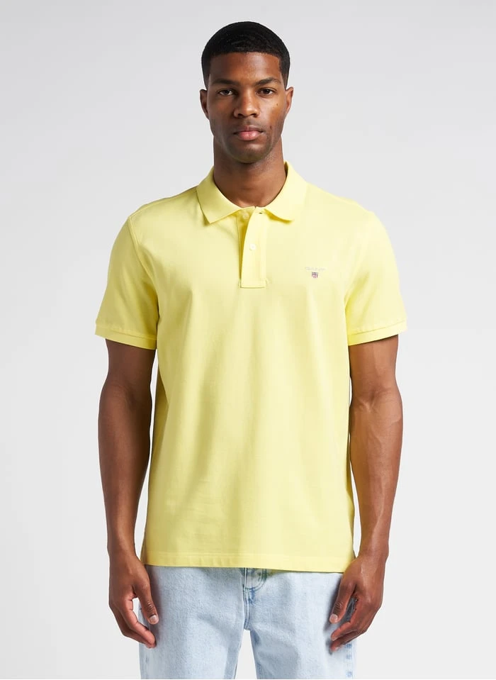 Gant Yellow Regular-fit Cotton Piqué Polo Shirt 2 Gant Yellow Regular-fit Cotton Piqué Polo Shirt - Image 2