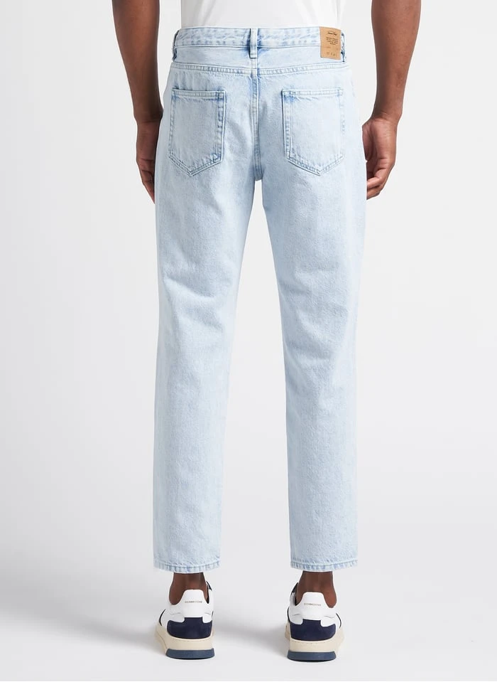 American Vintage JOYBIRD - Blue Straight-leg Faded Cotton Denim Jeans 6 American Vintage JOYBIRD - Blue Straight-leg Faded Cotton Denim Jeans - Image 6