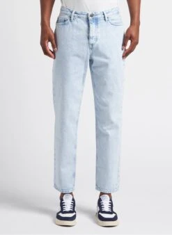 American Vintage JOYBIRD - Blue Straight-leg Faded Cotton Denim Jeans 24 American Vintage JOYBIRD - Blue Straight-leg Faded Cotton Denim Jeans -Deals Mode Modee Store 4105067