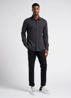 CHEVIGNON DUCK - Black Slim-fit Organic Cotton Chinos 24 CHEVIGNON DUCK - Black Slim-fit Organic Cotton Chinos -Deals Mode Modee Store 4105145