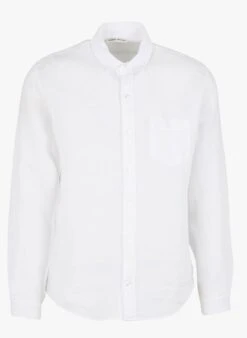 DANNY - White Slim-fit Linen Shirt