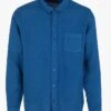 DANNY - Blue Slim-fit Linen Shirt