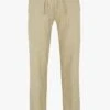 Selected Khaki Straight-leg Organic Cotton-blend Pants