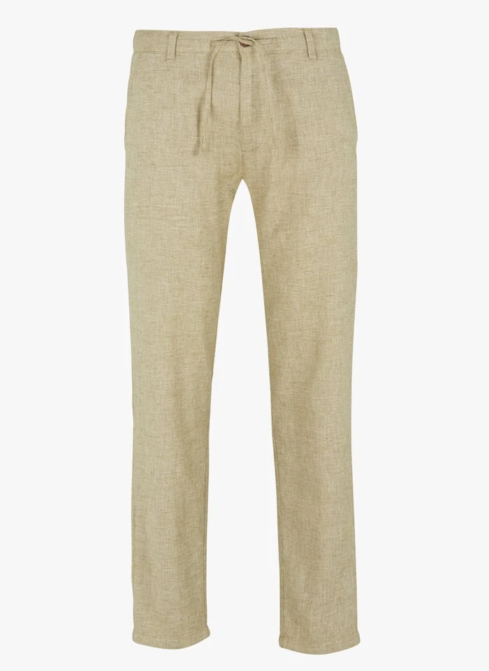 Selected Khaki Straight-leg Organic Cotton-blend Pants 1 Selected Khaki Straight-leg Organic Cotton-blend Pants