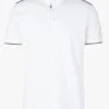 LE TEMPS DES CERISES COTREL - White Short-sleeved Cotton Polo Shirt