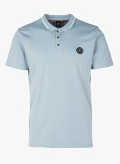LE TEMPS DES CERISES ARON - Blue Regular-fit Cotton Polo Shirt