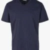 HAMILTON - Blue V-neck Regular-fit Cotton T-shirt